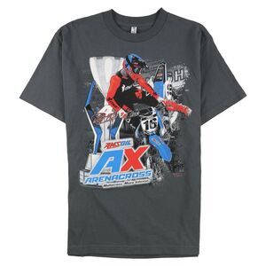 Motocross Mens AMSOIL AX Arenacross Graphic T-Shirt, Grey, NWT